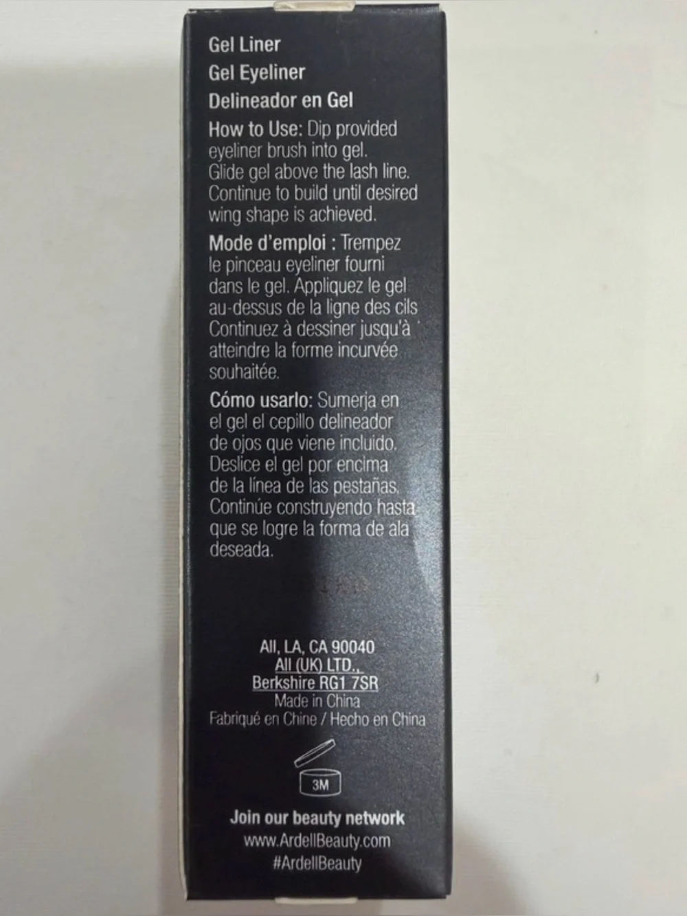 Ardell Wings Gel Liner Royal 76 Blue Eyeliner w/ Brush NEW